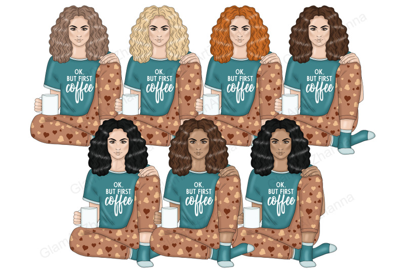 coffee-lover-girls-clipart