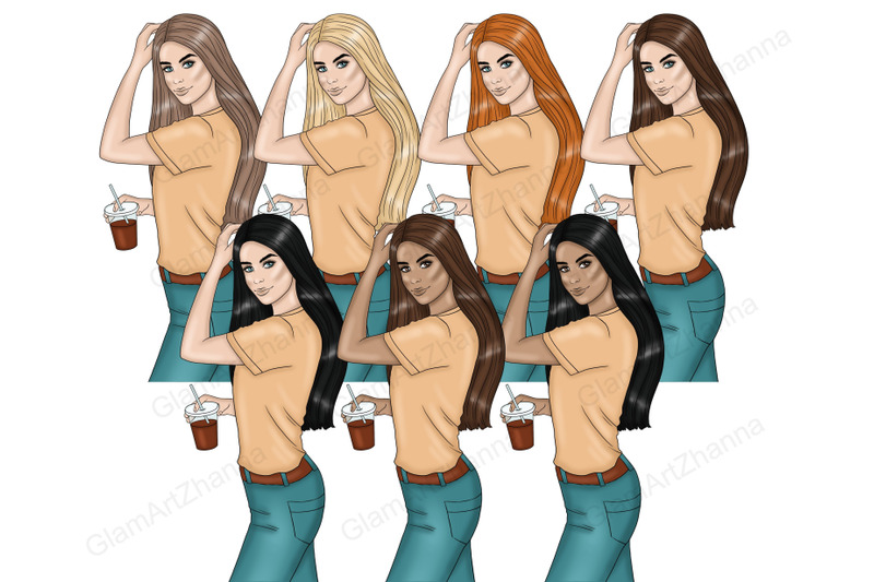 coffee-lover-girls-clipart