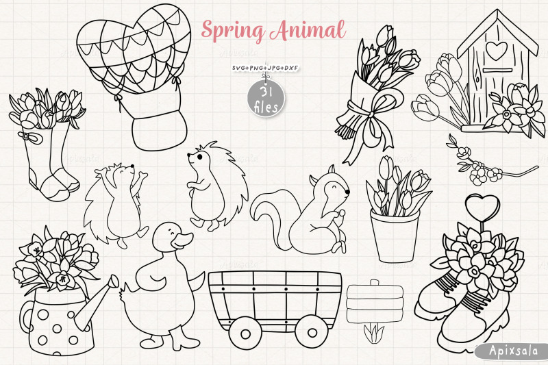 cute-animal-amp-spring-seasonal-elements