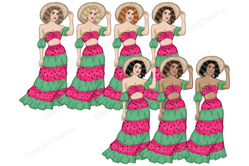 bright-summer-girls-clipart