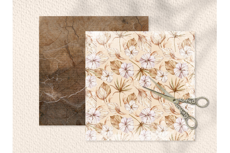 boho-floral-scrapbook-paper-digital-paper-12-jpeg-files