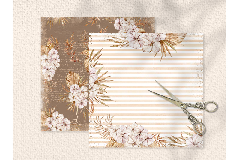 boho-floral-scrapbook-paper-digital-paper-12-jpeg-files