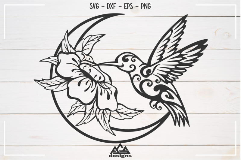humming-bird-flower-n-moon-decals-paper-cut-svg-design