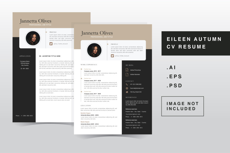 janneta-olives-cv-resume-template