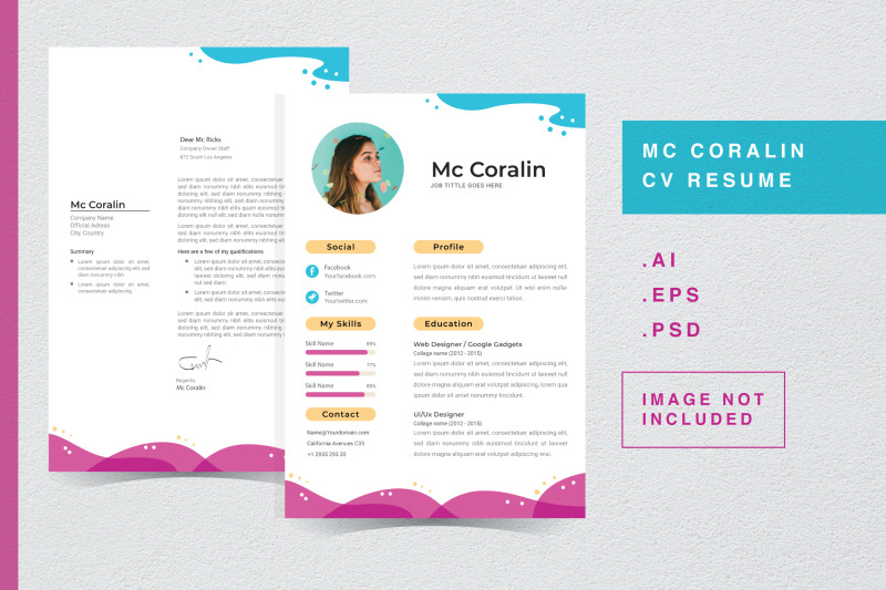 mc-coralin-cv-resume-template