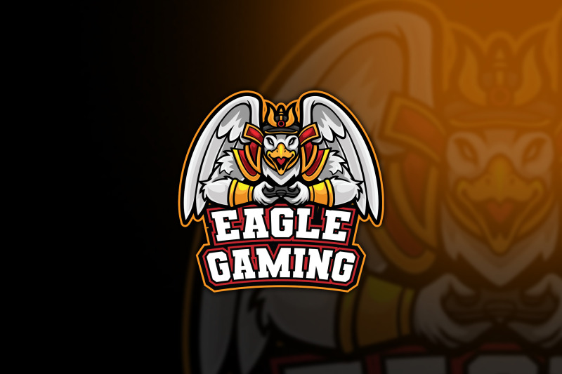 eagle-samurai-esport-logo-template