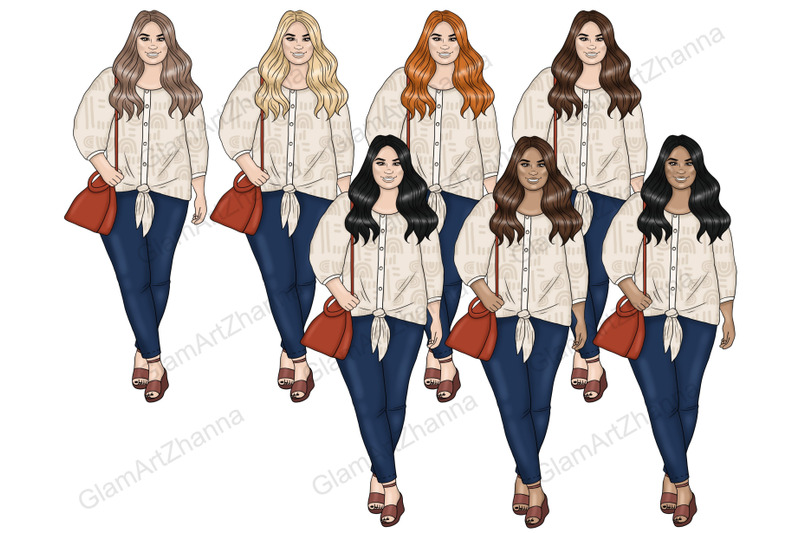 natural-girls-clipart