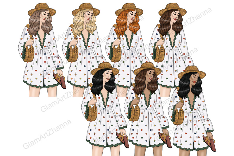 natural-girls-clipart