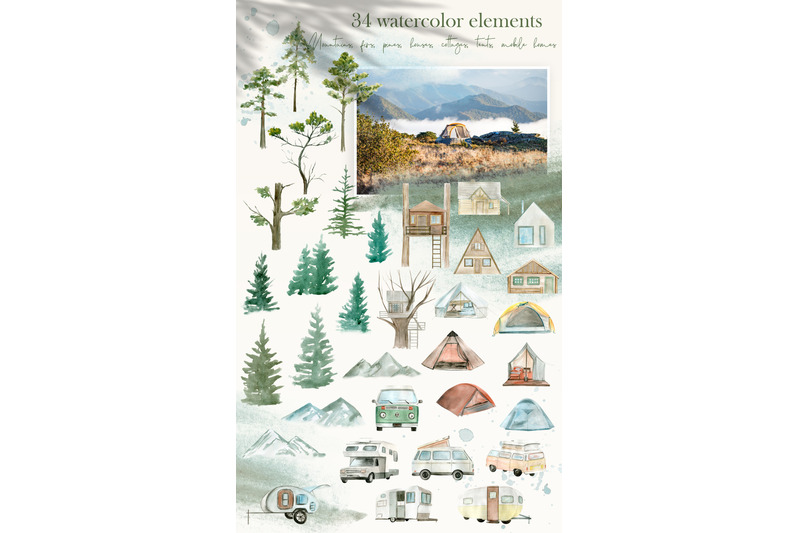 watercolor-camping-clipart