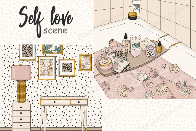 self-love-illustrations-bathroom-interior