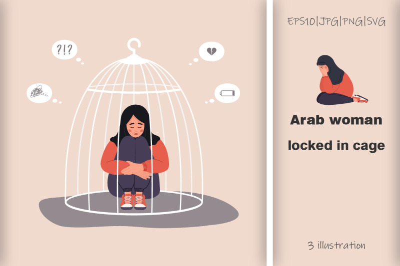 arab-woman-locked-in-cage