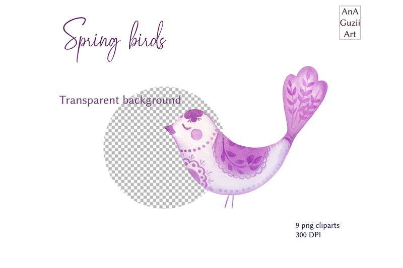 folk-birds-clipart-watercolor-spring-clip-art-easter-clipart
