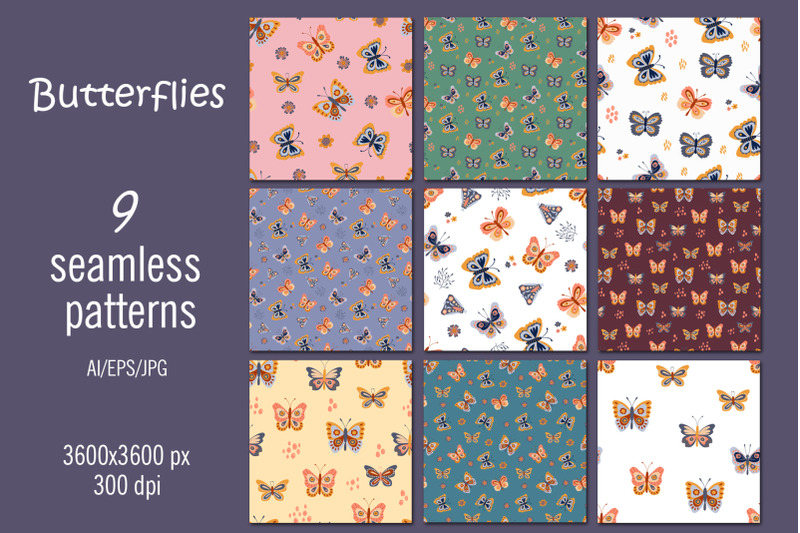 butterflies-digital-paper-seamless-patterns