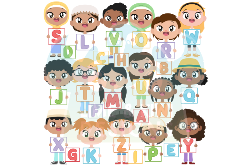 alphabet-kids-clipart-lime-and-kiwi-designs