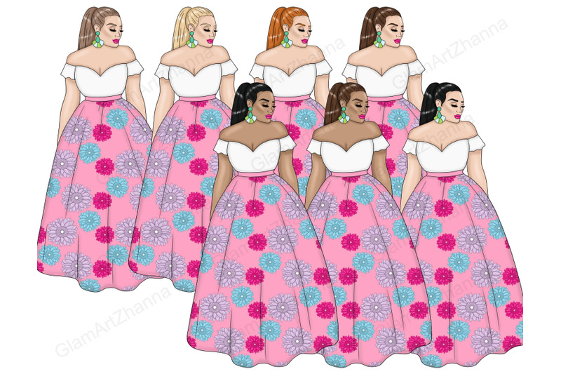 flowers-girls-clipart