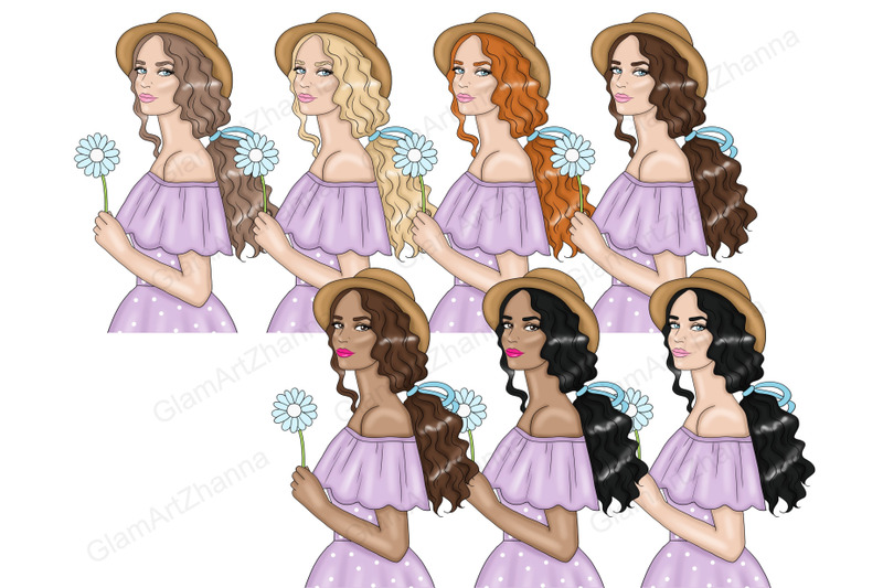 flowers-girls-clipart