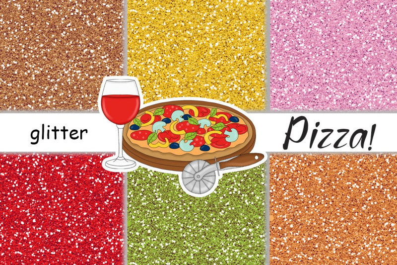 pizza-glitter