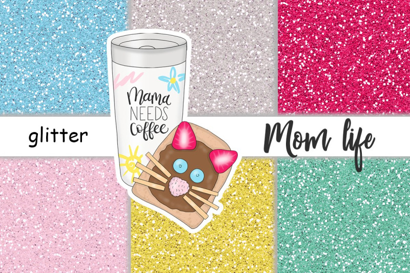 mom-life-glitter