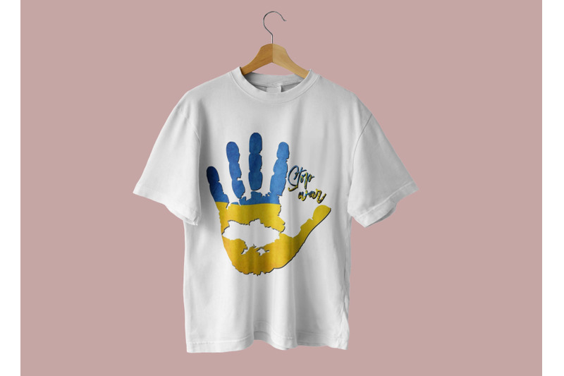 stop-war-ukraine-hand-sublimation