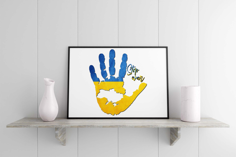 stop-war-ukraine-hand-sublimation