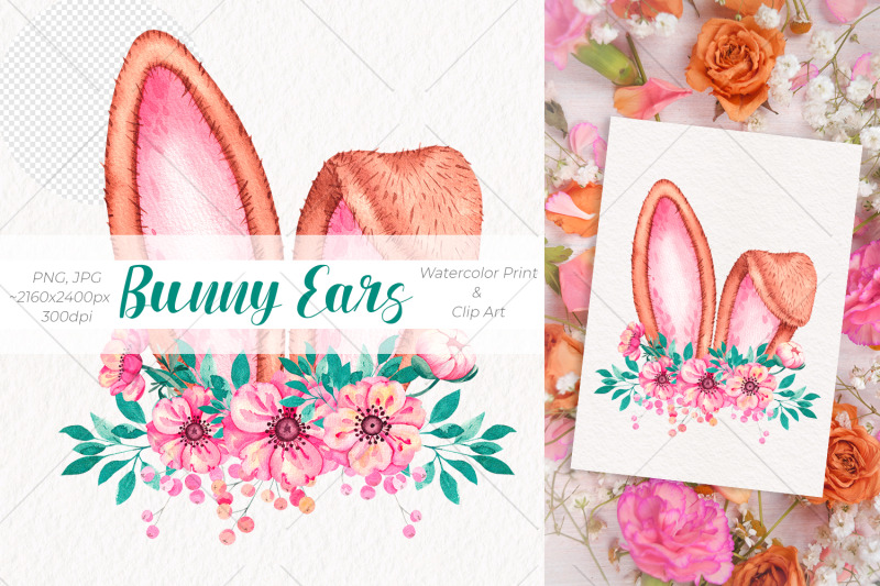 watercolor-easter-bunny-ears-watercolor-print-and-clip-art