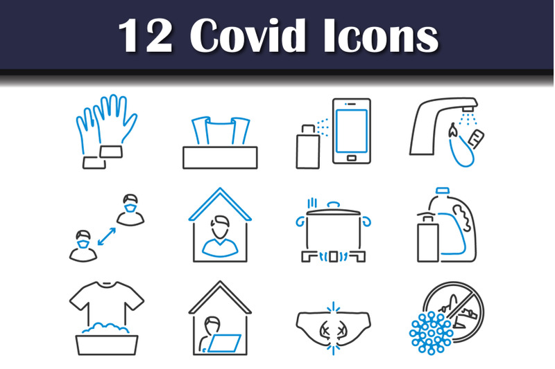 covid-icon-set