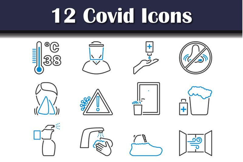 covid-icon-set