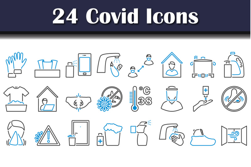 covid-icon-set