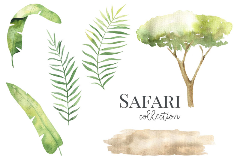 safari-animals-watercolor-set
