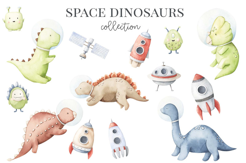 space-dinosaurs-watercolor-set