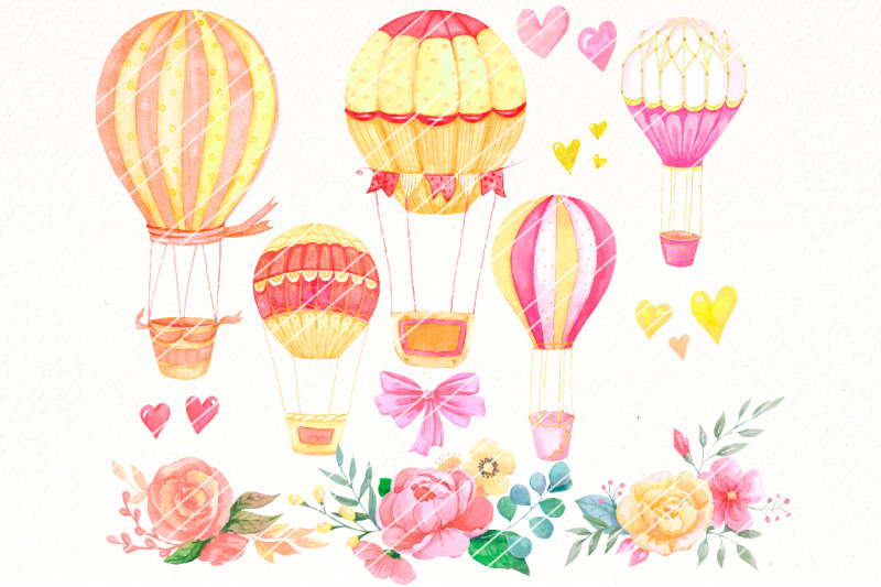 hot-air-balloons-clipart-bundle-balloon-png-sky-clip-art