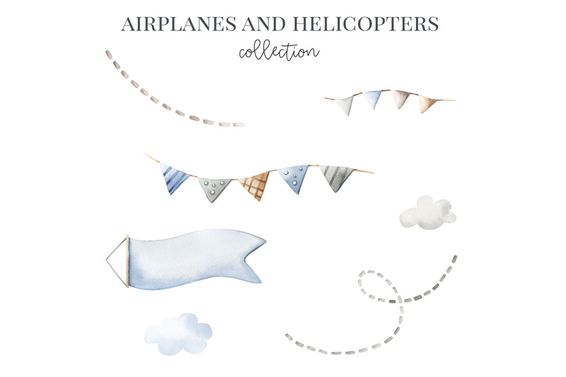 airplanes-and-helicopters-watercolor-set