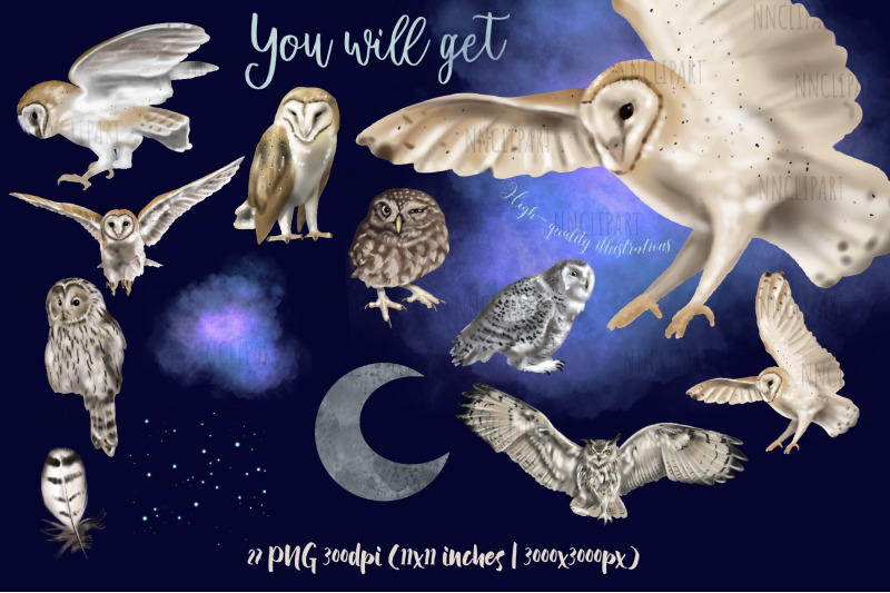 watercolor-magic-clipart-magic-owl-witch-and-wizard-supplies-hallow