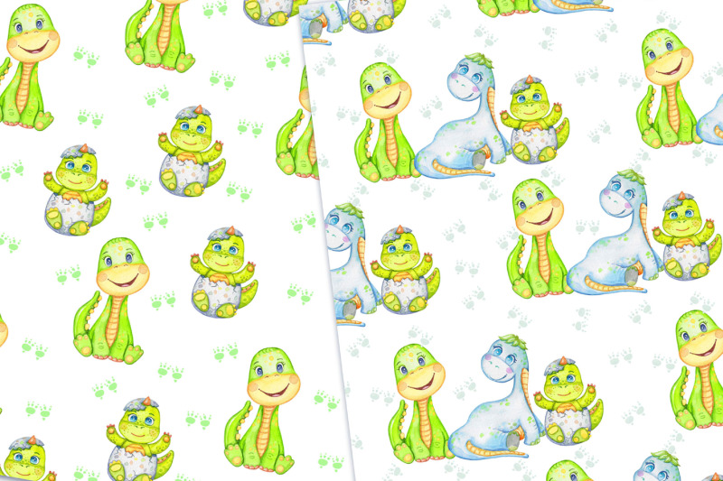 dinosaurs-watercolor-seamless-pattern-cute-animals-print