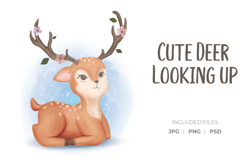 cute-deer-looking-up