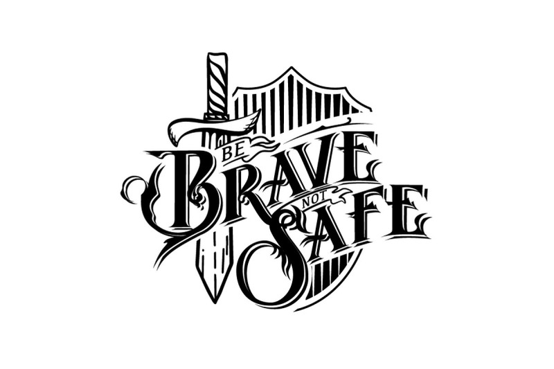 be-brave-not-safe-quotes-in-silhouette-for-t-shirt-svg-cut-file