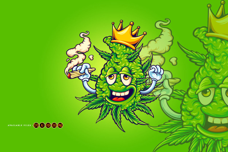 weed-crown-with-smoking-marijuana-svg