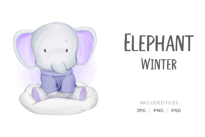 elephant-winter