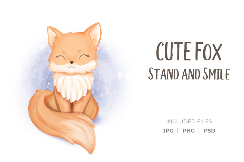 cute-fox-stand-and-smile