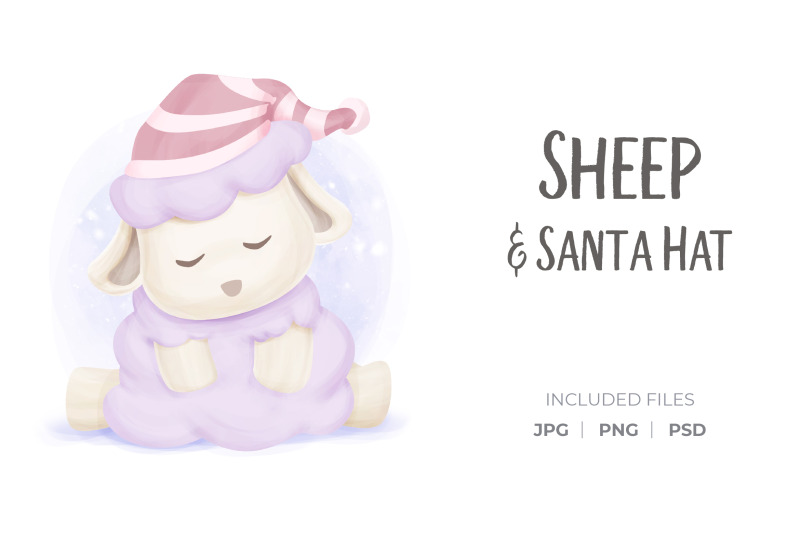 sheep-amp-santa-hat