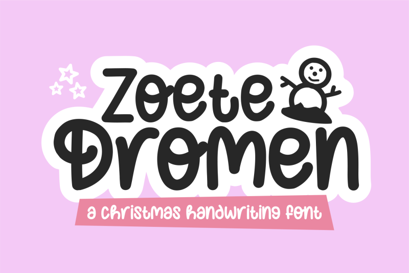 zoete-dromen-a-cute-display-font