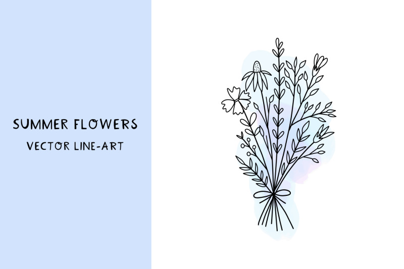 cute-bouquets-hand-drawn-line-art-set