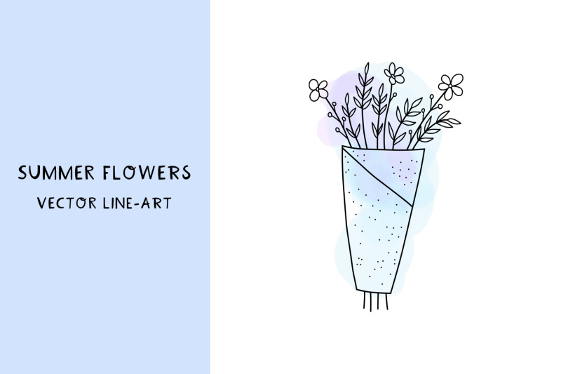 cute-bouquets-hand-drawn-line-art-set