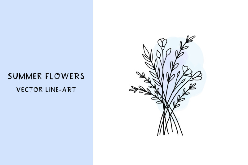 cute-bouquets-hand-drawn-line-art-set