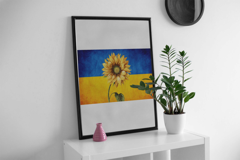 sunflower-on-ukraine-flag-sublimation