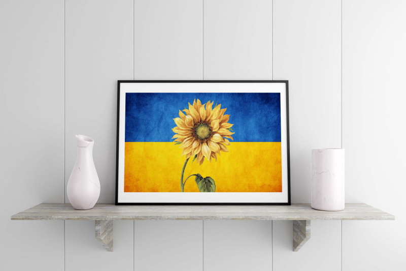 sunflower-on-ukraine-flag-sublimation