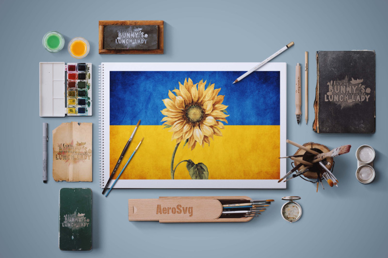 sunflower-on-ukraine-flag-sublimation