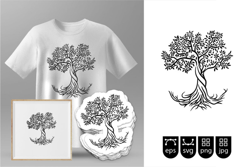 tree-in-silhouette-for-t-shirt-svg-cut-file