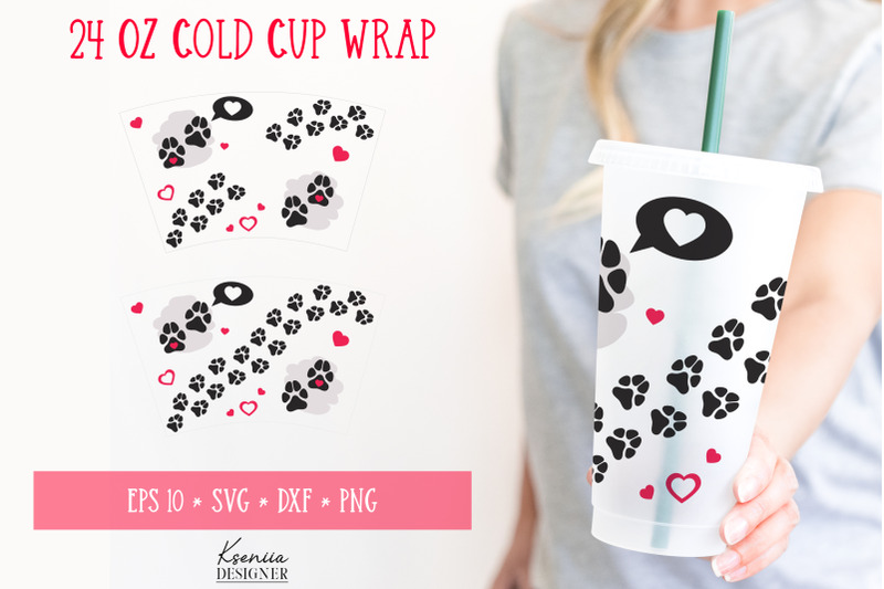 dog-paw-print-with-heart-for-cold-cup-wrap