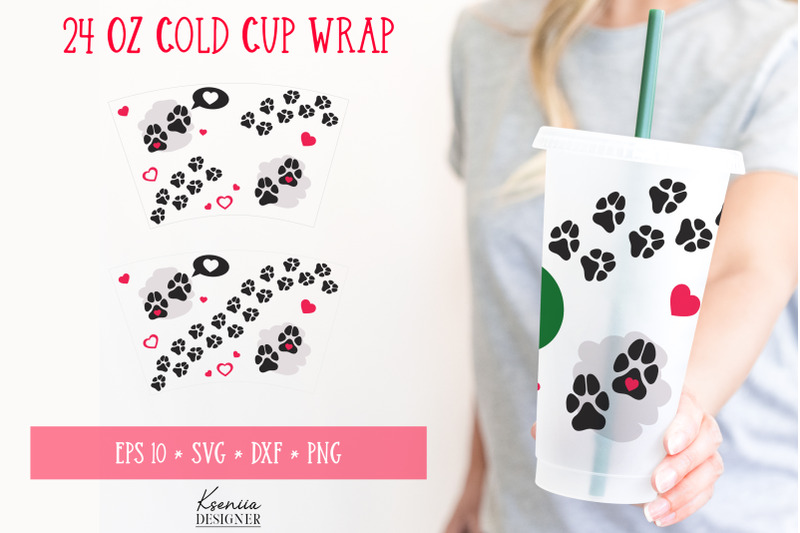 dog-paw-print-with-heart-for-cold-cup-wrap